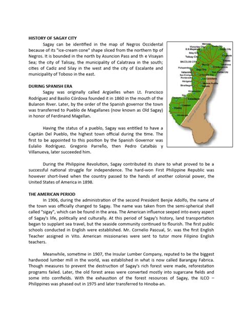 sagay city history|Brief History .